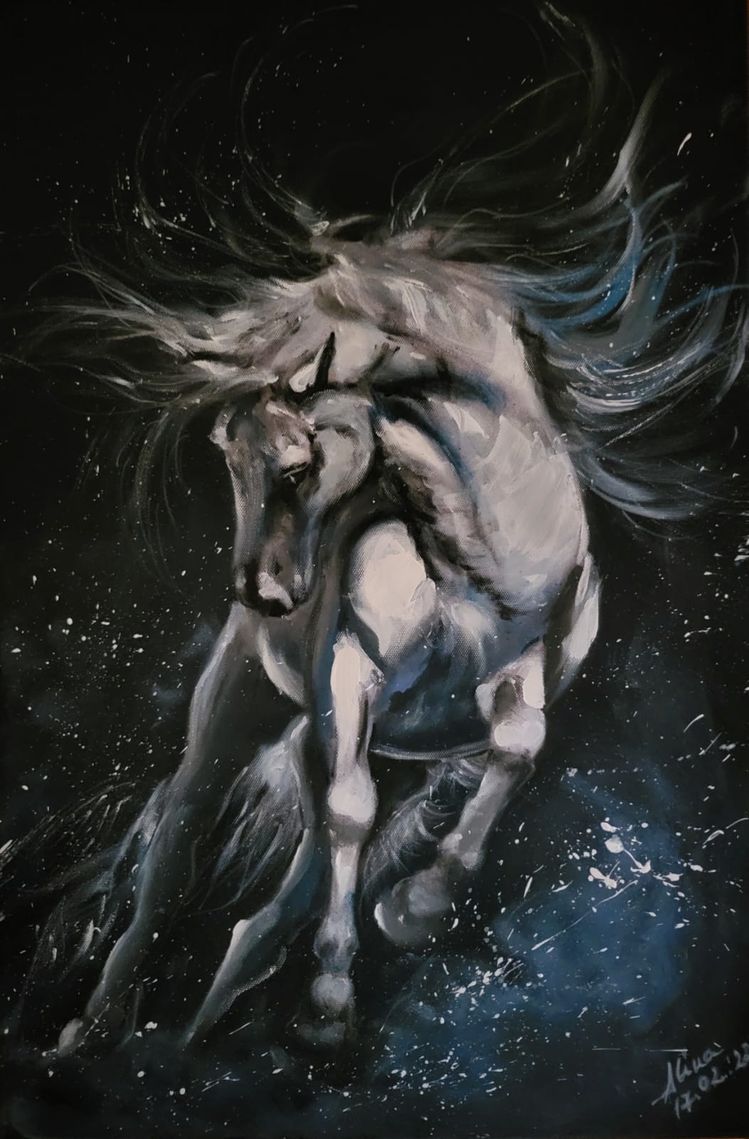 ArteDiAlina.com painting: What I've felt<br>What I've known<br>Never shined through in what I've shown
